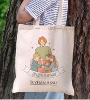 BK Gift Kişiye Özel Öğretmenler Günü Tasarımlı Kanvas Bez Çanta- 7, Öğretmene Hediye, Öğretmenler Günü