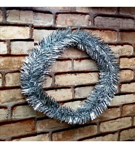 GÜN IŞIĞI LED IŞIKLI GARLAND 5 METRE IŞIKLI PARLAK METALİK GÜMÜŞ ÇAM DALI LED IŞIKLI GÜMÜŞ GARLAND