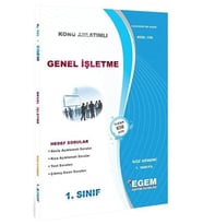 Egem Eğitim Yayınları AÖF 1. Sınıf Genel İşletme Güz Dönemi 1. Yarıyıl Konu Anlatımlı Soru Bankası (Çok Renkli)