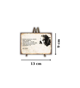Ahşap Retro Masa Üstü Mdf Akıllı Tablo , Komik Sözler , Duvar Yazıları , Edebiyat - Akıllı314