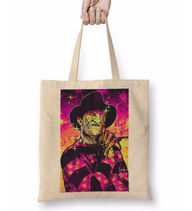 Neon Horror Freddy Bez Çanta Uzun Saplı