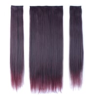 Mulvxprk  Prk02 Fiber Sentetik Düz Yarım Ay + 2 Yan Çıt Çıt - Koyu Kızıl (Mulvix)