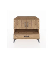 Kronos Şifonyer 3 Raflı Tek Çekmeceli 2 Kapaklı 88x59x80 Çam-Çam