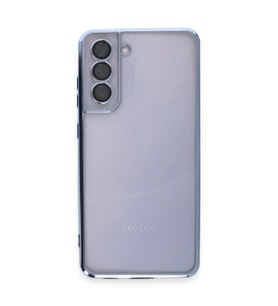 Samsung Galaxy S21 Fe Kılıf Razer Lensli Silikon - Açık Mavi