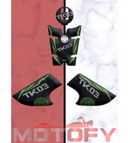KUBA TK 03 TANK PAD SETİ KARBON YEŞİL