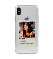 Iphone Xsmax Uyumlu Pulp Fiction Minimalist Poster Desenli Şeffaf Telefon Kılıfı