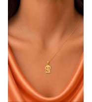 Kişiye Özel Minimalist Panda Kolye 925K Gümüş (Gold)