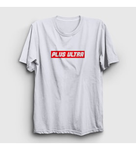 Presmono Unisex Beyaz Plus Ultra Anime Boku No Hero Academia T-Shirt 234610tt (Beyaz)