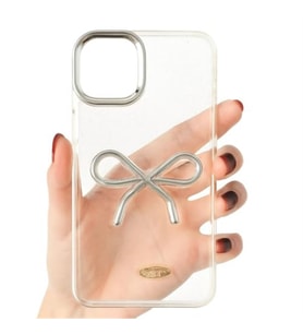 Coverzone ?Phone 13 Pro ile Uyumlu Y�ksek Kalite G�m�? Fiyonk Detayl? Kamera Korumal? ?effaf K?l?f-Gm?f