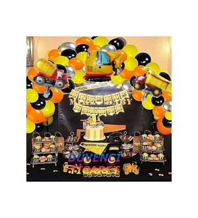 İNŞAAT TEMALI BALON ZİNCİR SET