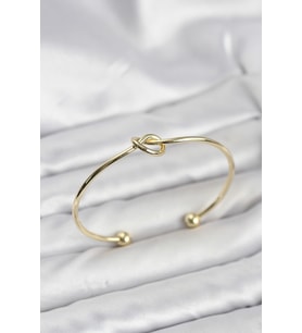 Düğüm Model Pirinç Gold Renk Kadın Bileklik 5886 - HPSBYI9063-1753