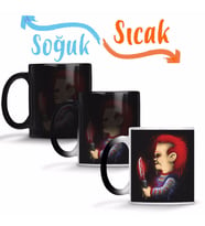Wanna Play Chucky Sihirli Kupa Bardak Porselen