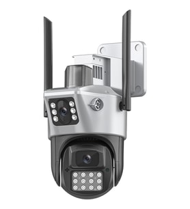 Viva ICS-223 6mp Çift Lens Wifi Akıllı Güvenlik Kamerası Aı Hareket Takipli Icsee Destekli
