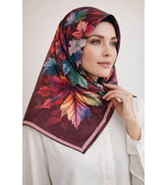 Soft Pamuk Eşarp-06109 (Bordo)
