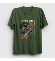 Presmono Unisex Haki Levi Fan Anime Attack On Titan T-Shirt 125591tt (Haki)