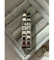 Cedric-chen harfli çelik italyan charm çift bilekliği SEVGİLİLER GÜNÜ ÖZEL GÜN DOĞUM GÜNÜ HEDİYE