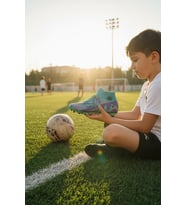 Enoch Erkek Çocuk Bilek Destekli Grafik Desenli Çivili Futbol Kramponu