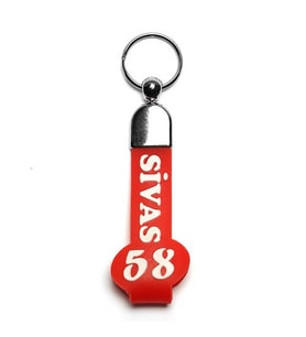 SLİKON SAPLI ŞEHİR PLAKA  ANAHTARLIK-(SİVAS58)ANAH121