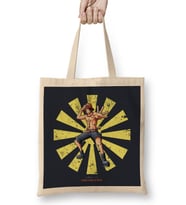 Portgas D Ace Retro Japanese One Piece Bez Çanta Uzun Saplı