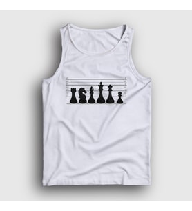 Presmono Unisex Beyaz Chess Satranç Usual Suspects Atlet 446578tt (Beyaz)