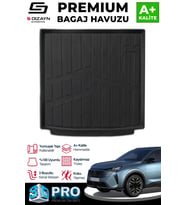 S-Dizayn Peugeot 5008 Hybrid 3D Pro Bagaj Havuzu 2025 Üzeri A+ Kalite