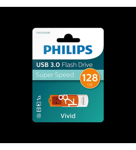 Phılıps Fm12fd00b, 128gb, Usb 3.0, Vivid, Turuncu, Flash Disk