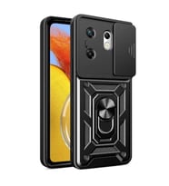 Coverzone Infinix Zero 30 4G ?le Uyumlu PhoenixShield Kamera Korumal? Kapak Tam Koruma Manyetik Vega Kapak Siyah