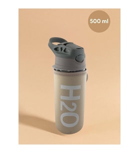 H2o Kılıflı Pipetli Cam Matara 500 ML