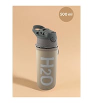 H2o Kılıflı Pipetli Cam Matara 500 ML