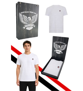 BEŞİKTAŞ ORİJİNAL LİSANSLI BEYAZ T-SHİRT LAZER KUTU HEDİYELİ