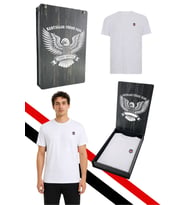 BEŞİKTAŞ ORİJİNAL LİSANSLI BEYAZ T-SHİRT LAZER KUTU HEDİYELİ