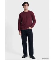 LCWAIKIKI Classic Bordo Bisiklet Yaka Erkek Kalın Sweatshirt