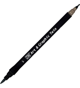 Zig Art & Graphic Twin Marker Çizim Kalemi 87 Cool Grey 9 