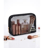 Lexroo Beauty Essentials Şeffaf File Makyaj Çantası