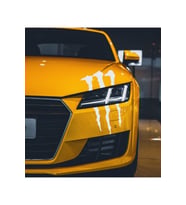 Monster Pençe Far Veya Cam Altı Büyük Oto Sticker Beyaz 33*20 Cm