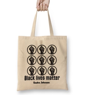 Black Lives Matter Sasha Johnson Bez Çanta Uzun Saplı
