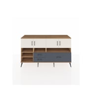 Kronos Konsol 8 Raflı 3 Çekmeceli 4 Kapaklı 176x59x99 Çam-Aytaşı/Antrasit