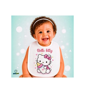 Hello Kitty Keten Bebek Mama Önlüğü – Yumuşak, Emici, Yıkanabilir, Özel Tasarım P057