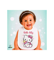 Hello Kitty Keten Bebek Mama Önlüğü – Yumuşak, Emici, Yıkanabilir, Özel Tasarım P057