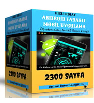 Hızlı Kolay Android Tabanlı Mobil Uygulama Seti