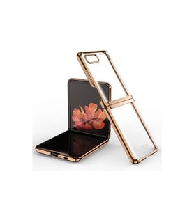 Samsung Galaxy Z Flip 4 Kılıf Fold Element Kapak - Gold