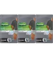 Depend Emici Külot Pants Hasta Bezi L - Büyük - Large Erkek 24 Adet (3PK*8)