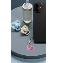 Miyuki Boncuk El Yapımı Pembe Bebek Ayağı Kız Bebek Telefon Çarmı - Charm