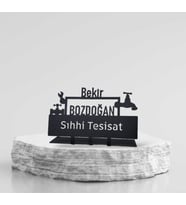 Sıhhı Tesisat İsimlik - Kişiye Özel İsimlik - İsme Özel Metal İsimlik - Tamirci Usta Tesisatçı İsimliği
