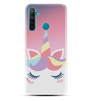 Realme 5i 5 Pro 6i 7 Pro 8 Kılıf Desemli Silikon Sweety Unicorn 1737