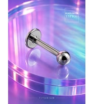 Titanyum Piercing Labret Tragus Flat Conch Dudak Nostril