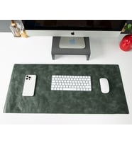 Kişiye Özel Hakiki Full Grain Deri Masa Matı 37x80 cm El Yapımı Ofis Sümeni ve Mouse Pad