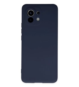 Mi 11 Kılıf Nano içi Kadife Silikon - Lacivert
