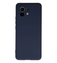 Mi 11 Kılıf Nano içi Kadife Silikon - Lacivert