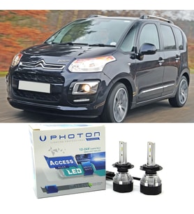 Citroen C3 Picasso Led Xenon Uzun Far Ampulü H1 Access Yeni Seri Beyaz 2009-2017